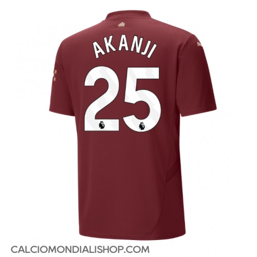 Maglie da calcio Manchester City Manuel Akanji #25 Terza Maglia 2024-25 Manica Corta